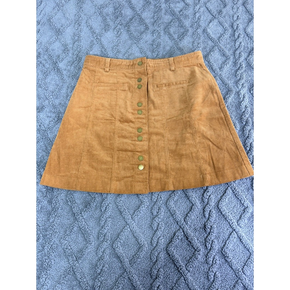 Very j Women's Medium Brown Corduroy Skirt